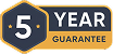 5 jaar garantie