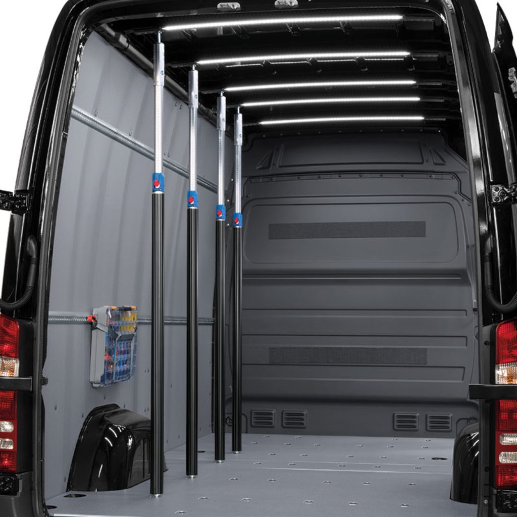 Ladingzekering in een bestelwagen: lading blokkeren